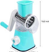 Resim Epilons Tutma Kollu Çevirmeli Pratik Kesme Ve Rendeleme Drum Grater Pratik Rulo Rende 