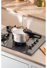 Resim Emsan Fast Cooker Çift Emniyetli Düdüklü Tencere 4 Lt Siyah 