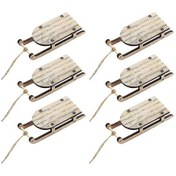 Resim 10 Adet Minyatür Ahşap Kızak Ahşap Süs Masa Üstü Ağaç Süsleri Kızaklar Mini Craftsanta Decor Ru - Noel Ağacı Süslemeleri İçin Mükemmel - Yongtao 12+ 