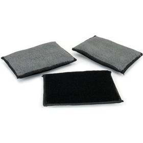 Resim Araç İçi Temizlik Süngeri, 5 X 3 İnç, Araç Yıkama İçin Mikrofiber Süngerler, Araç Kaplaması İçin İç Temizlik Kulak Pedleri, Plastik 