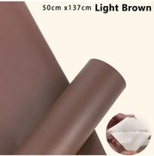 Resim Kendinden Yapışkanlı Deri Tamir Bandı Kanepe Araba Koltuğu Çanta Ceket Mobilya Brown 50cm X 137cm 