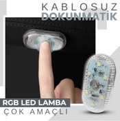 Resim Dokunmatik Sensörlü Mini Led Lamba RGB Tekli 