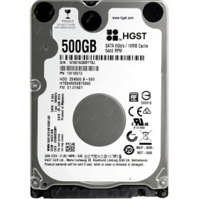 Resim Hgst 500GB Travelstar Z5K500.B 2.5-Inch Sata Iıı 5400 Rpm, 16MB Cache Hard Disk Drive Model HTS545050B7E660 