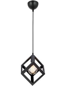 Resim Cup Tekli Sarkıt Siyah Modern Retro Sarkıt Mutfak Salon Sarkıt Avize 