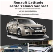 Resim Renault Latitude Parlak Siyah Yalancı Çakma Sahte Sunroof 