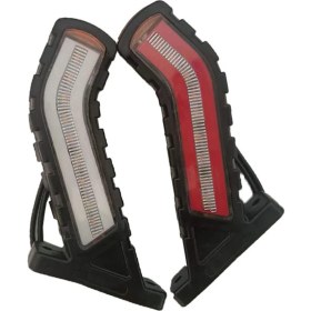 Resim Sanning Kamyon Yan Işıklar Akan Su Kuyruk Lambaları Su Geçirmez Römork LED Aydınlatma Neon Saplı Yan Işaret Lambası 24 V, 2 Adet (Yurt Dışından) 