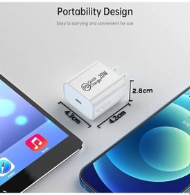 Resim Prestigegoods 20w Hızlı Pd Usb C Şarj Cihazı Ab Seyahat Şarjı Iphone14 13 11 12pro Uyumlu Xiaomi 10 Huawei P30 Cep Telefonu Şarj Cihazı 