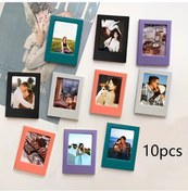 Resim Topnotch 10'lu Paket Rastgele Renkli Manyetik Fotoğraf Çerçeveleri Seti Fuji Instax Film Albümü 