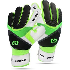 Resim Lemestar Erkek Kaleci Eldiveni Yeşil 8 Numara 18-19cm Lateks + Pu Malzeme Yeşil 