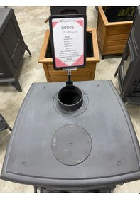 Resim Sirius Ultra Yk 3 Camlı Yan Kapaklı Şömine Döküm Soba 