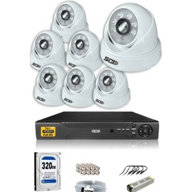 Resim Ids 7 Kameralı 5mp Sony Lensli 1080P Fullhd Güvenlik Kamerası Sistemi - Cepten Izle - 320 Iç 