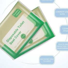 Resim Hijyenik Su Da Çözünebilir Kullan-at Klozet Kapağı Örtüsü 3x10 Lu Paket 