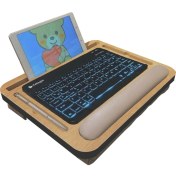 Resim Axolotl Supply Kids Telefon ve Tablet Bölmeli Minderli Laptop Sehpası 13" Inch 