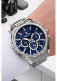 Resim Daniel Klein İtalyan Tasarım Bilekli Hediyeli 2 Yıl Garantili Çelik Kordon Erkek Kol Saati Y14252.6 Gümüş 