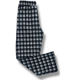 Resim Erdenay Tekstil Cepli Ipeksi Dokulu Süet Pijama Alt Unisex Siyah Beyaz 
