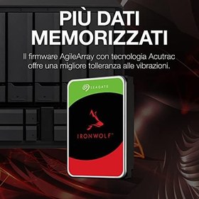 Resim Seagate IronWolf, 6 TB, Dahili Sabit Disk, NAS, CMR 3,5 İnç, SATA 6 Gb/sn, 7200 RPM, 256 MB Önbellek, RAID Ağa Bağlı Depolama için, 3 yıl Rescue Services (ST6000VN006) 