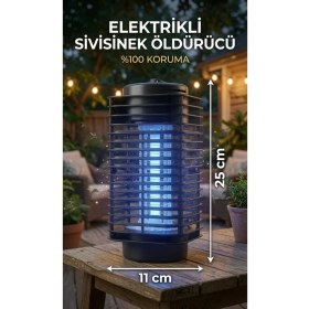 Resim AC Aydınlatma Elektrikli Sivrisinek Öldürücü Tuzak Lamba | Uv Işıklı Böcek Kovucu 