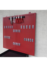 Resim 1 Metre Delikli Metal Takım Asma Panosu 