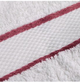 Resim Jakarlı Banyo Havlu Seti Beyaz 