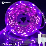 Resim Mavi & Mor Renklerde USB Güçlü LED Işık Barı - Esnek, Kendin Yap Dekoratif Işıklar Partiler, Noel, Doğum Günleri ve Cadılar Bayramı için, Mükemmel Noel Hediyeleri, Tatil Ofisi, Yatak Odası, Otel, Parti, Restoran Dekorasyonu için 