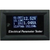 Resim 33V 10A 7in1 Dijital Voltmetre Ampermetre - Zaman Sıcaklık Watt Ö 