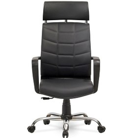 Resim Efes Yönetici Makam - Ofis Müdür - Büro - Çalışma Koltuğu Renk Krom Ayaklı Gri 