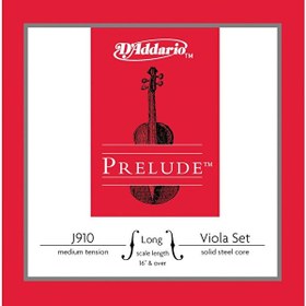 Resim D'Addario J910LM Prelude Long Scale 16 Viola Tel Seti 