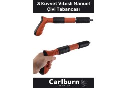 Resim Özel 3 Kuvvet Vites Yaylı Sistemli Ses Çıkarmaz Tam Isabet Sağlayan Ayarlı Manuel Çivi Tabancası 