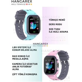 Resim Akıllı Çocuk Saatilı Akıllı Saat Çocuklar Için Sos Kamera Konum Takip 