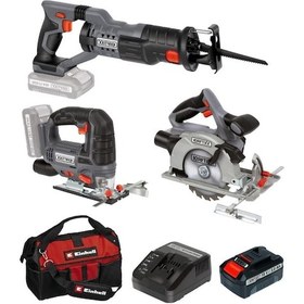 Resim Kraftixx By Einhell Akülü Daire Testere Tilki Kuyruğu Dekupaj Set 