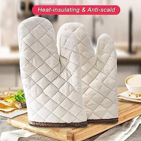 Resim Pamuk Pişirme Eldivenleri Fırın Eldiveni M Boyut 