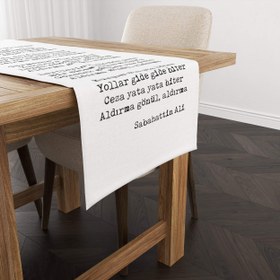 Resim Mapushane Türküsü - Şiir Runner Örtü - 40 cm x 140 cm 