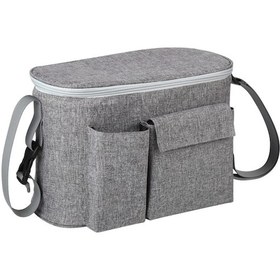 Resim Konesam Bebek Arabası İçin Su Geçirmez Ve Yalıtımlı Çok Amaçlı Çanta - Geniş Bölmeli Gri 