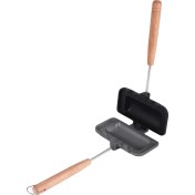 Resim Blueleskyy Sosisli Sandviç Tost Makinesi, Çift Taraflı Sandviç Pişirme Tepsisi, Peynir Makinesi Sandviç Makinesi Çevirme Tepsisi, Kamp Kızartma Tavası (Yurt Dışından) 