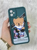 Resim Samsung Galaxy A05 - Kabartmalı 3D Ayıcık Desenli Silikon Kamera Korumalı Lansman Ayıcıklı Kılıf 