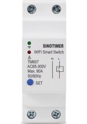 Resim Pazly Sınotımer Tm607 Akıllı Wifi Zamanlayıcı, Mobil Uygulama, Ev Raylı, Uzaktan Kumanda, 80a 85-300 V, Zaman Anahtarı 