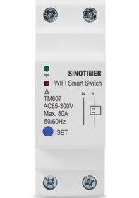 Resim Pazly Sınotımer Tm607 Akıllı Wifi Zamanlayıcı, Mobil Uygulama, Ev Raylı, Uzaktan Kumanda, 80a 85-300 V, Zaman Anahtarı 