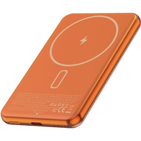 Resim Wiwu Wi-p088 Led Işık Göstergeli Pd 20w Kablosuz Powerbank 5000mah 15w Turuncu 