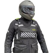 Resim Motosiklet Ve Bisiklet Uygun Reflektörlü Yelekli Çanta Yeni Yönetmeliğe Uyumlu Lüx Motor Çantası 