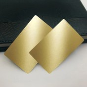 Resim 1 adet Premium Alüminyum Kartvizit Boş - Kendin Yap Parlak Kaplamalı Metal Kart Yapım Malzemesi, Çizilmeye Dayanıklı, Özel Kartpostallar ve Kartlar için Pürüzsüz Kenarlar 