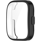 Resim Elektroliz Tpu Koruyucu Kılıf Huami Amazfit Bip 5 Bip5 A2215 Tam Ekran Koruyucu Kabuk Kapak 