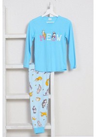 Resim Vienetta Genç Kız O Yaka Süprem Penye Pijama Takım 9581,7-14 Yaş (452961558) 