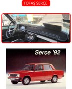 Resim Altanify TOFAŞ SERÇE Araç Göğüs Koruma Kılıfı KIRMIZI Kenar 3D Uyumlu Araç İçi Halı 