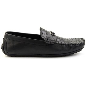 Resim Siyah Leather Erkek Loafer Ayakkabı E01757714803 Siyah 