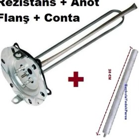 Resim FullYedek Arçelik Termosifon Titanyum Rezistansı ve Anot Çubuk 2000 Watt 