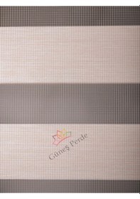 Resim R-14 Sütlü Kahve Bambu Zebra Stor Güneşlik Perde Etek Dilimsiz Sütlükahve 