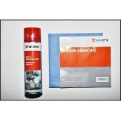 Resim Würth Araç İçi Köpük Temizleme 500 ml + Würth 38*60 Sentetik Güderi Bez 2'li Set 