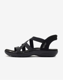 Resim Skechers Reggae Slım - Stretch Flex Kadın Siyah Sandalet 163460 Bbk Siyah 