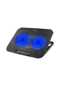 Resim Çift Fanlı Laptop Soğutucu Stand 17 İnç Uyumlu 8 Kademeli Ayarlı Nrzsnt - 3 Usb Girişli 
