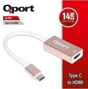 Resim QPORT Q-TH USB TYPE-C =-- HDMI Çevirici Adaptör 